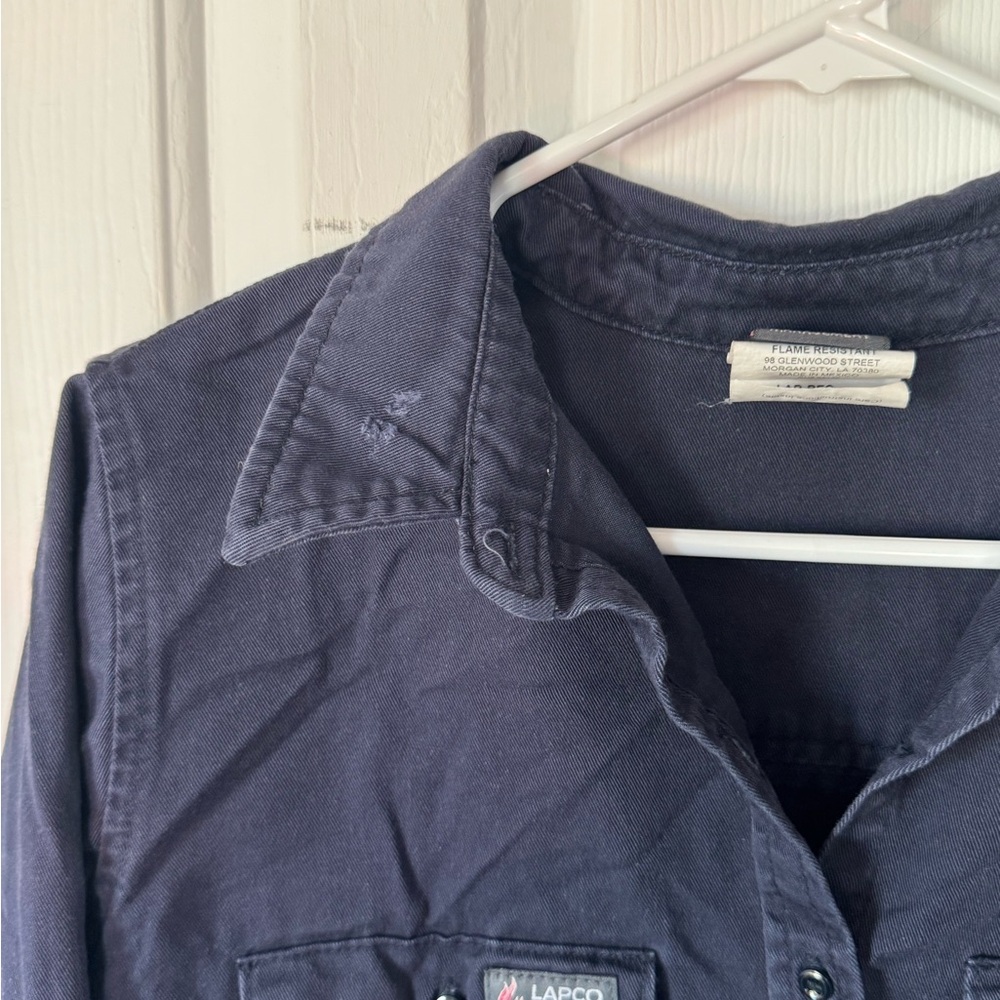 Men's Navy Blue Shirt - Picture 3 of 5